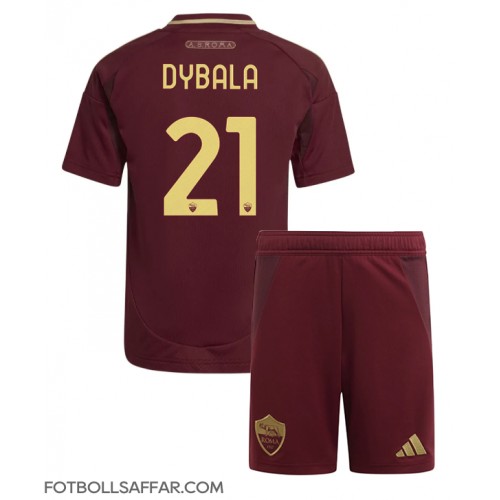 AS Roma Paulo Dybala #21 Hemmadräkt Barn 2024-25 Kortärmad (+ Korta byxor)